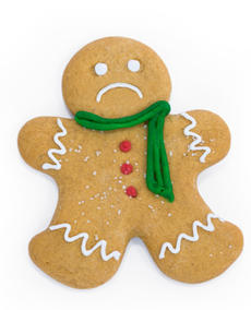 Sad gingerbread man