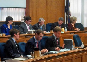 Delegate Richard Bell (top row, third from right) and VA  Commission on Youth