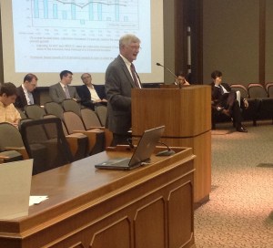 Finance Secretary Ric Brown addresses the Senate Finance  Committee